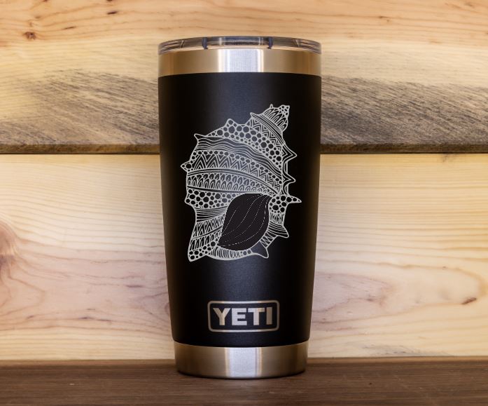 Seashell Custom Engraved Tumbler or Bottle