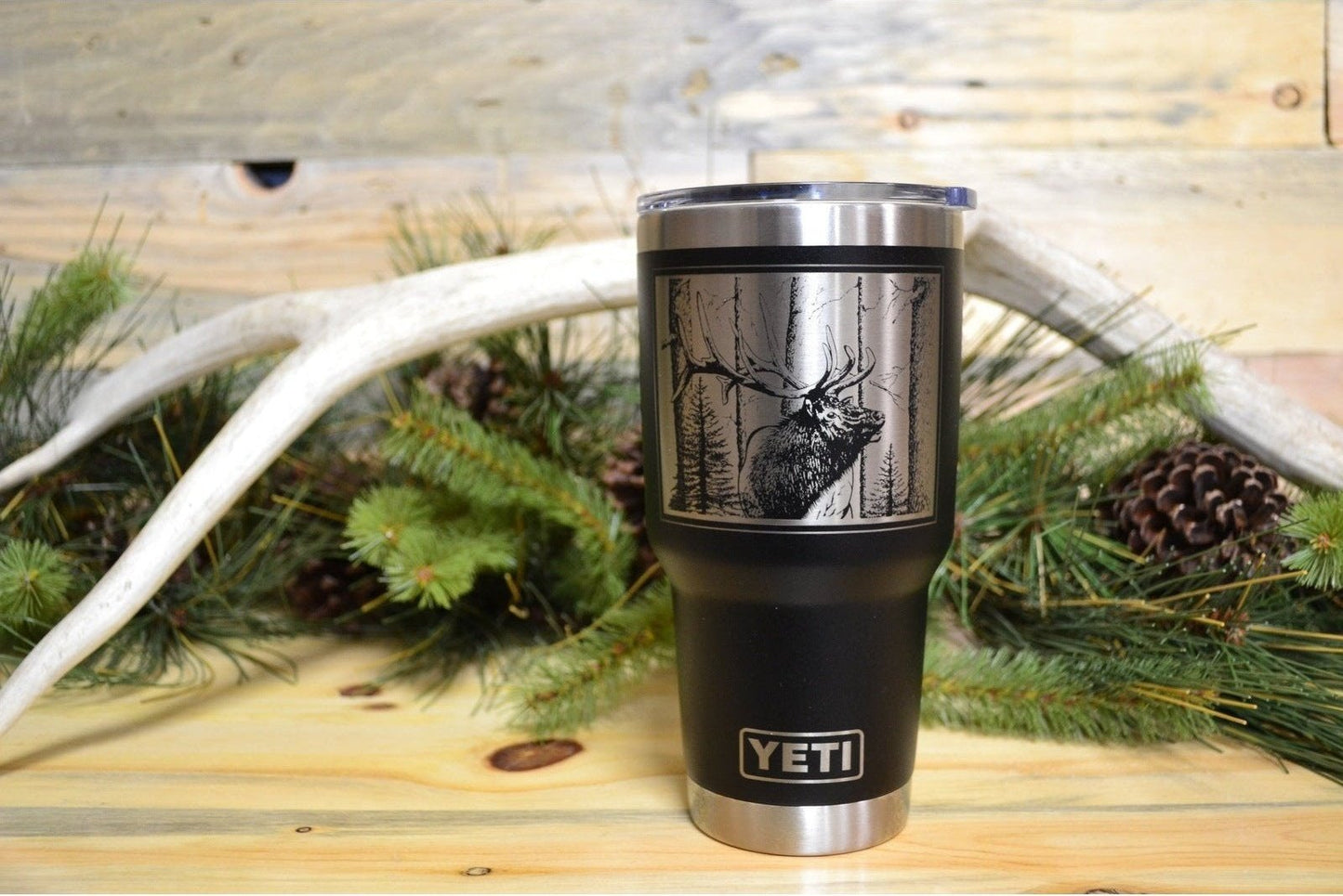 Bull Elk Custom Engraved Tumbler or Bottle