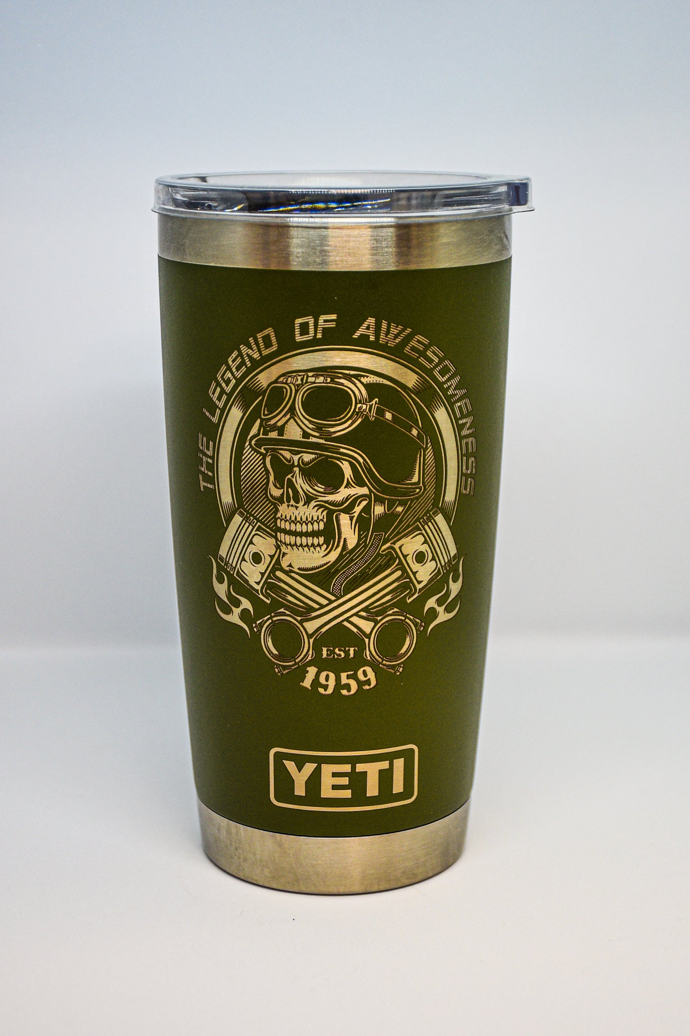 Legend of Awesomeness Custom Engraved Tumbler or Bottle