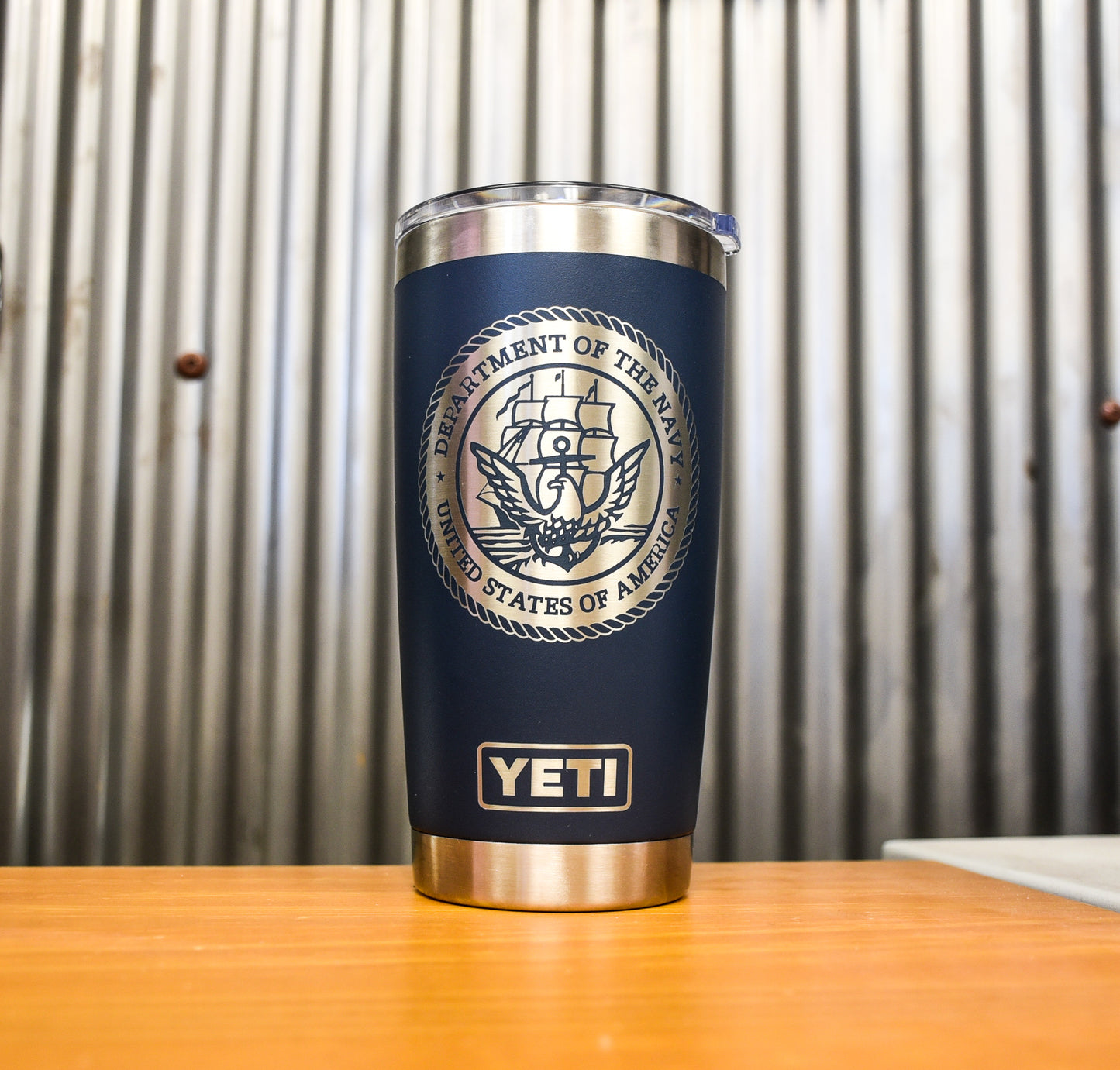 Department of the Navy Custom Engraved Tumbler or Bottle