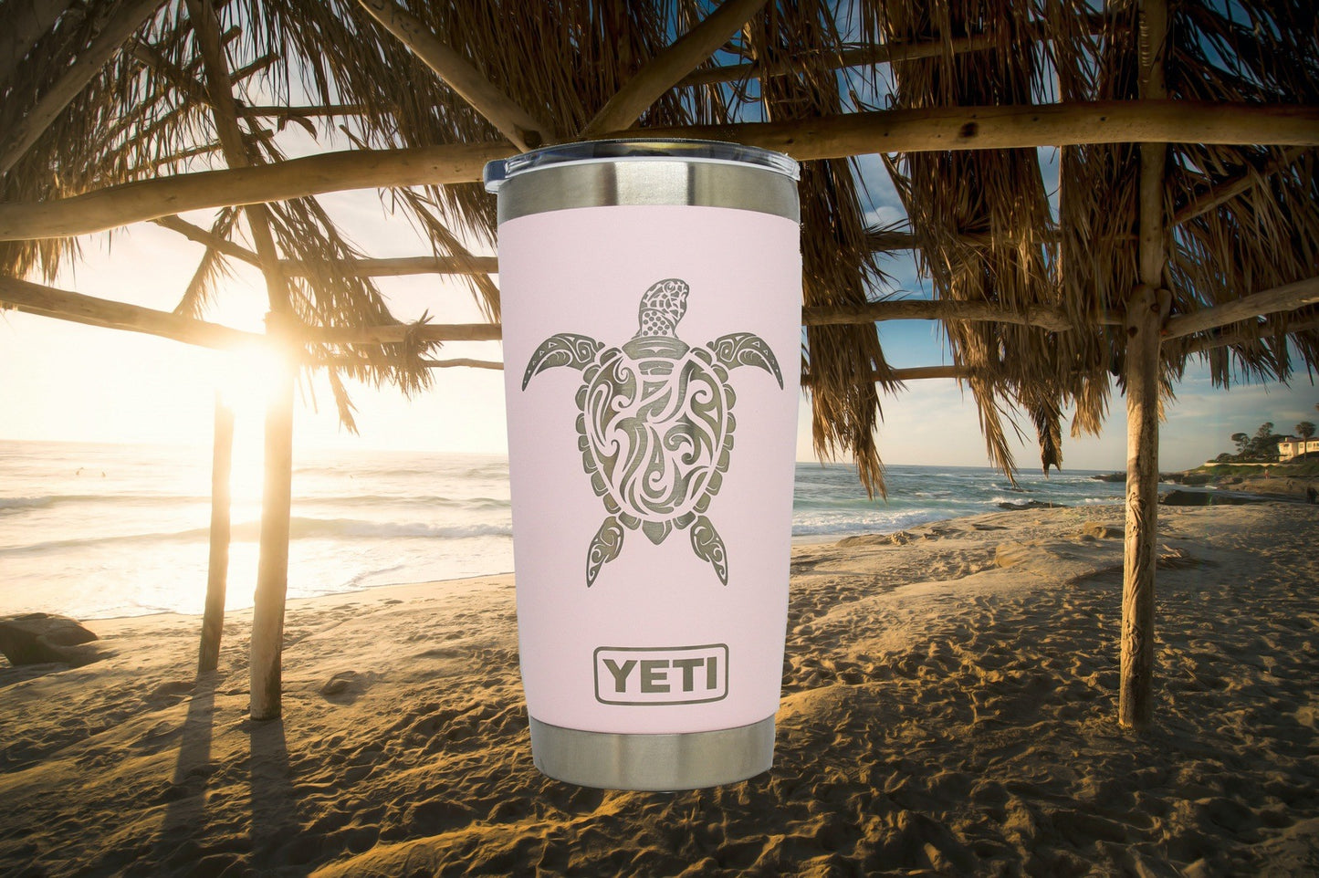 Sea Turtle Custom Engraved Tumbler or Bottle