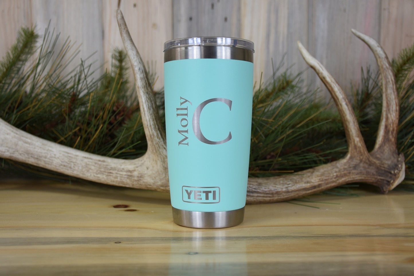 Monogram-Block Letters Custom Engraved Tumbler or Bottle