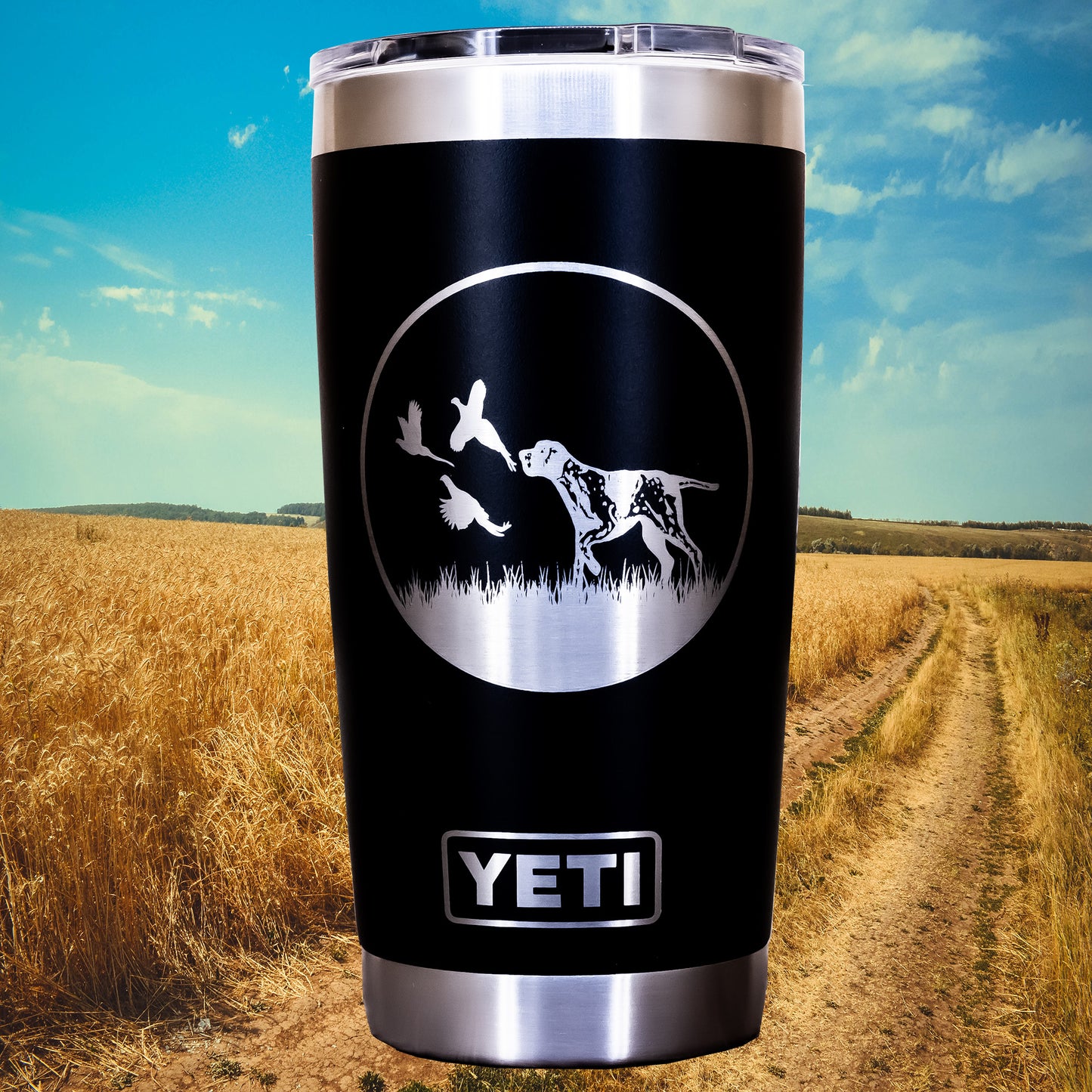 German Short Haired Pointer Custom Engraved Tumbler or Bottle