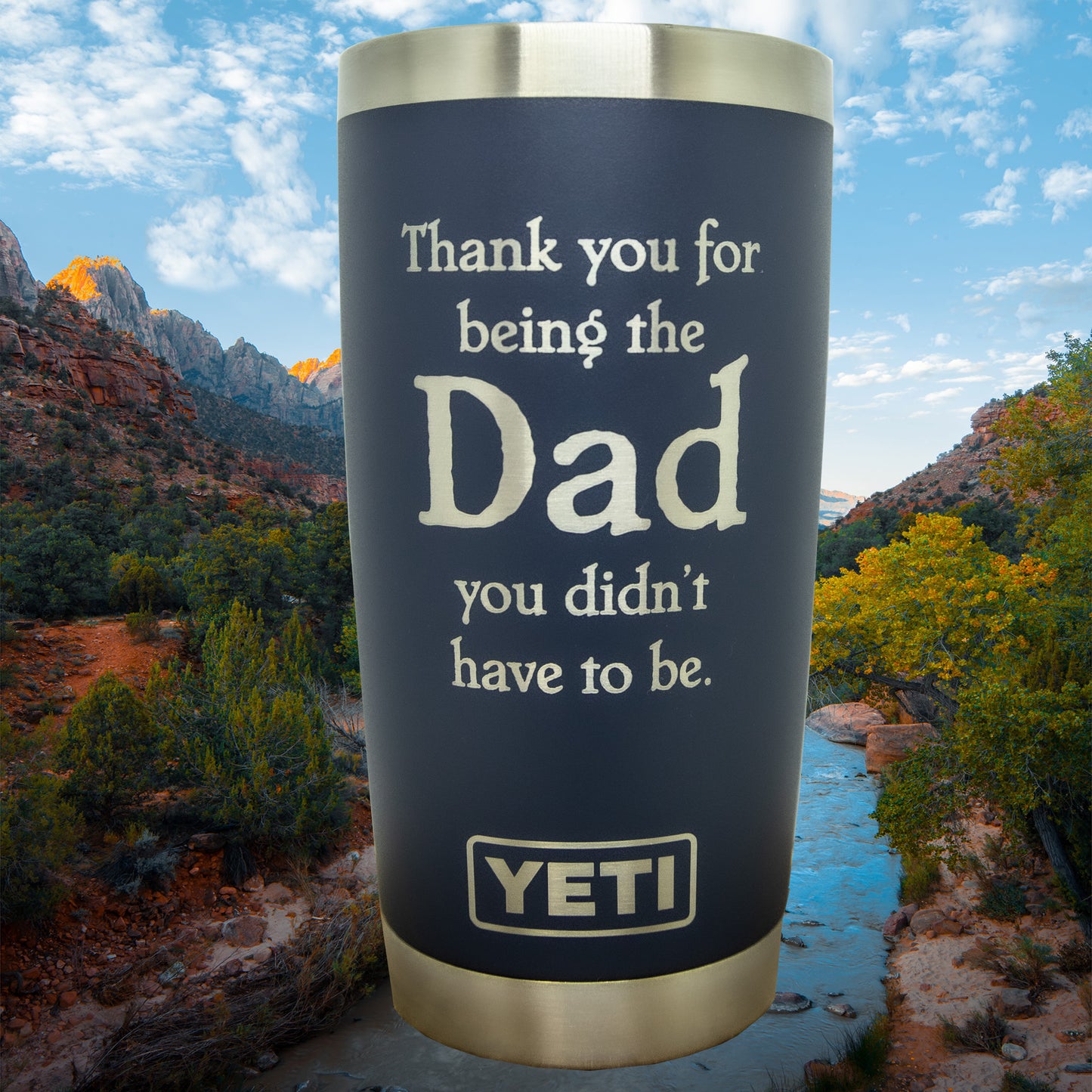 Thank You Dad Custom Engraved Tumbler or Bottle