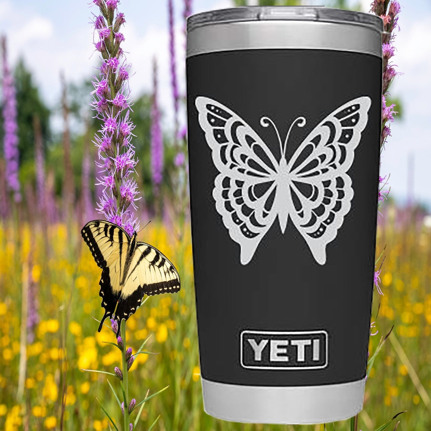 Butterfly Custom Engraved Tumbler or Bottle