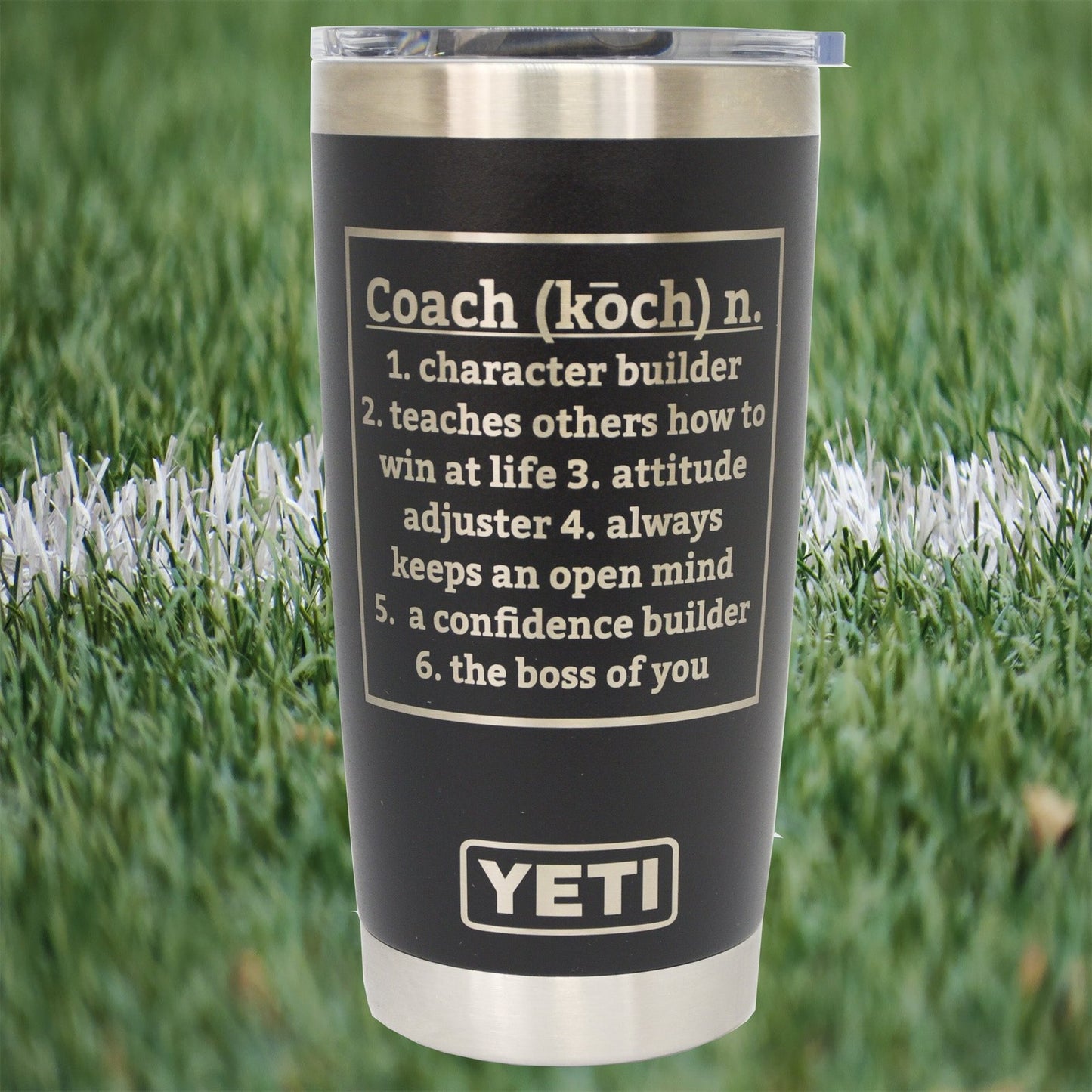 Coach Custom Engraved Tumbler or Bottle