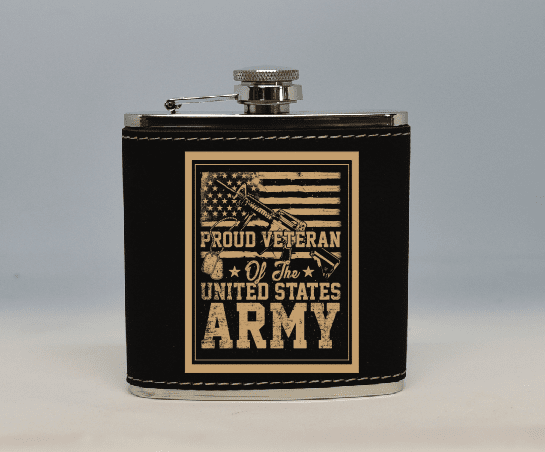 Army Veteran-Flask