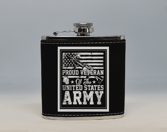 Army Veteran-Flask