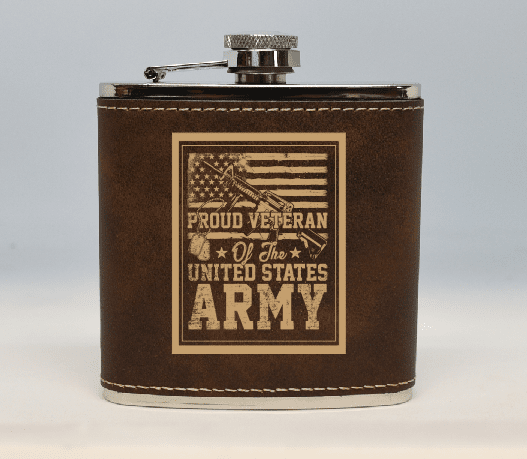 Army Veteran-Flask