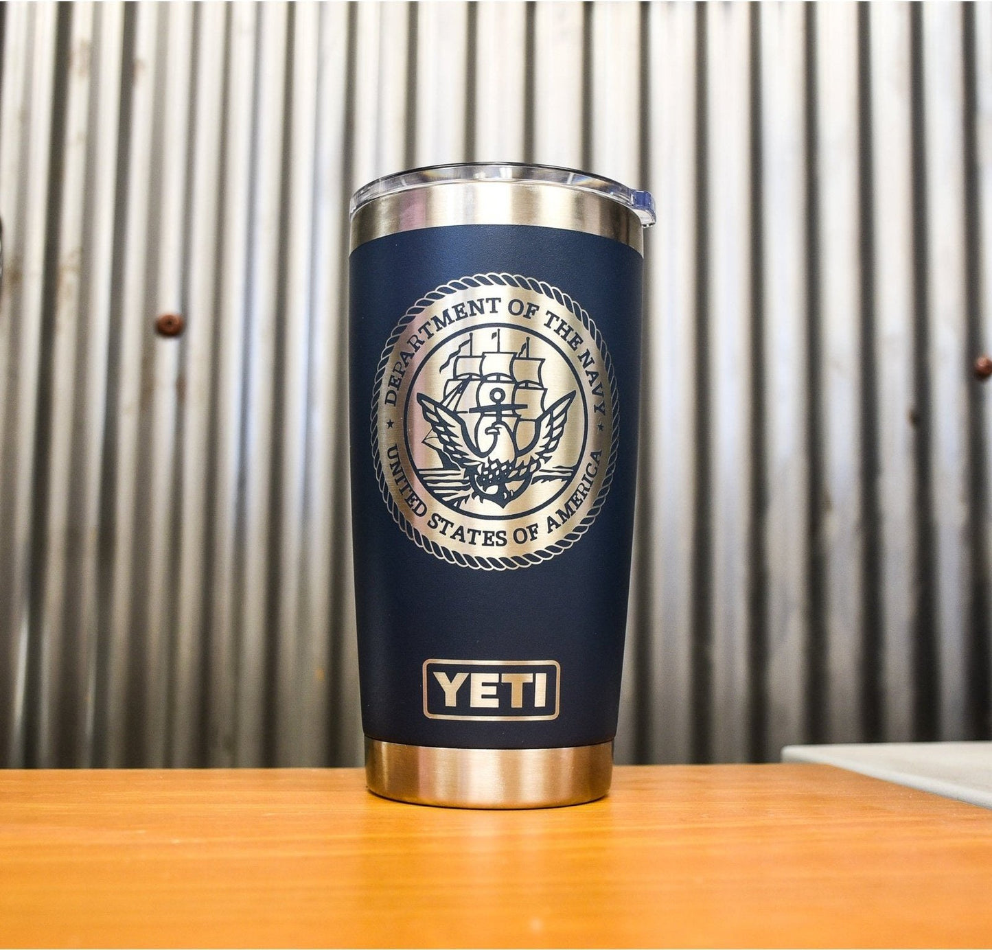 Department of the Navy Custom Engraved Tumbler or Bottle