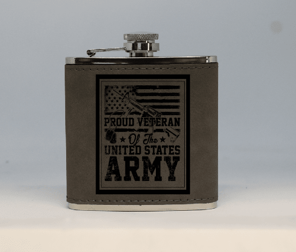 Army Veteran-Flask