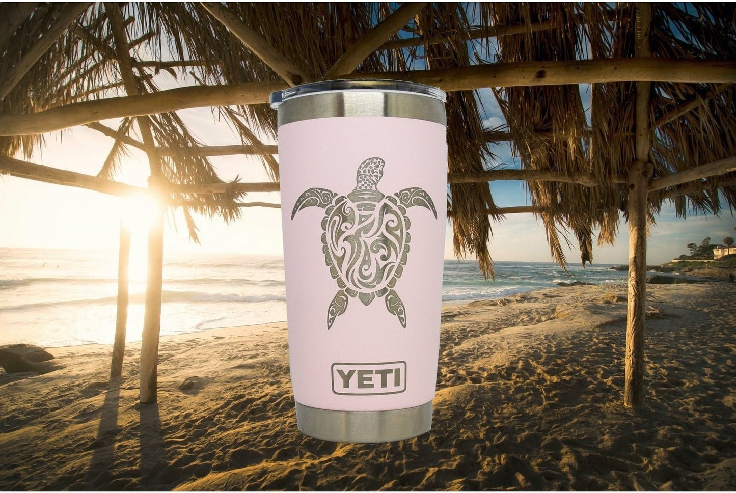 Sea Turtle Custom Engraved Tumbler or Bottle