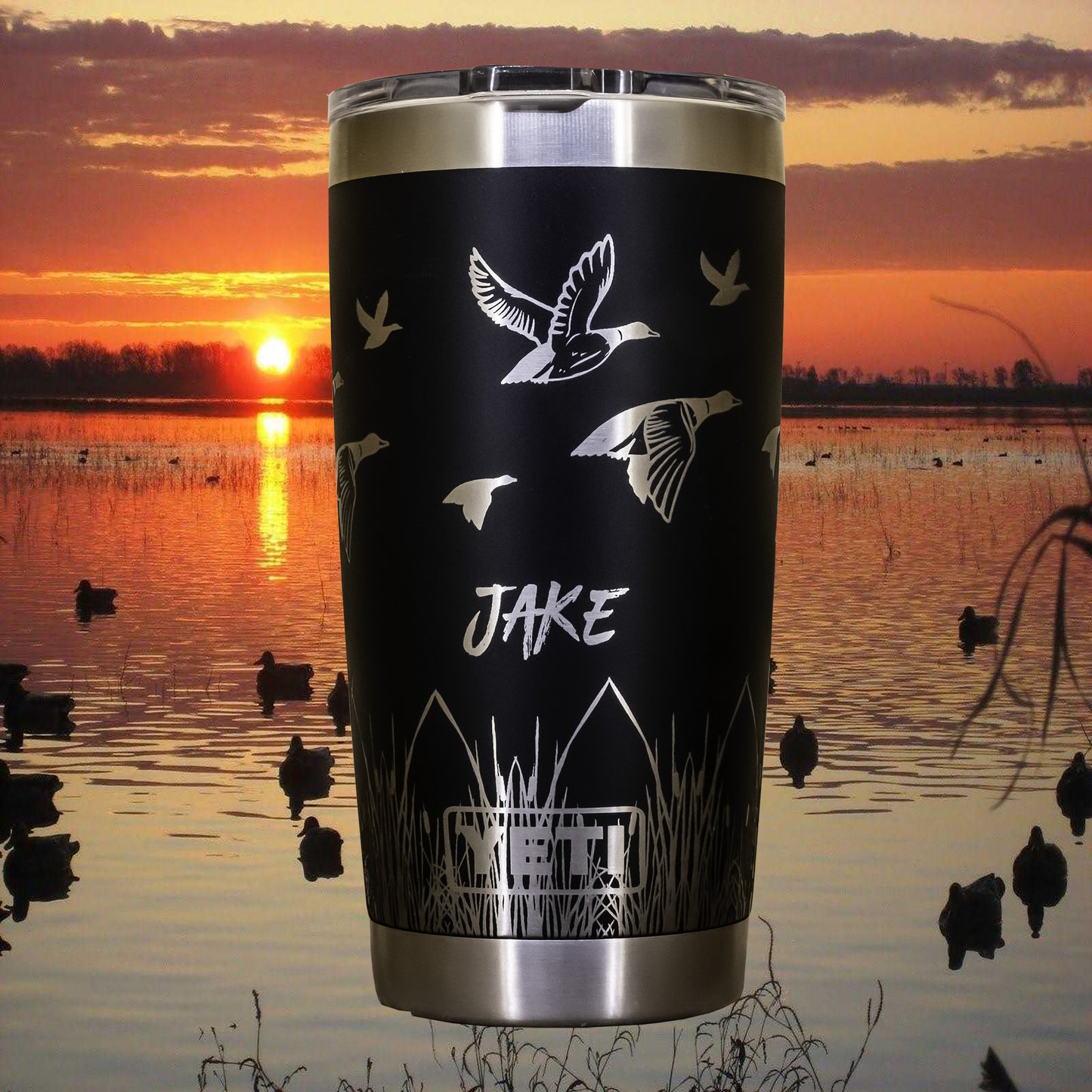 Duck Wrap Custom Engraved Tumbler or Bottle