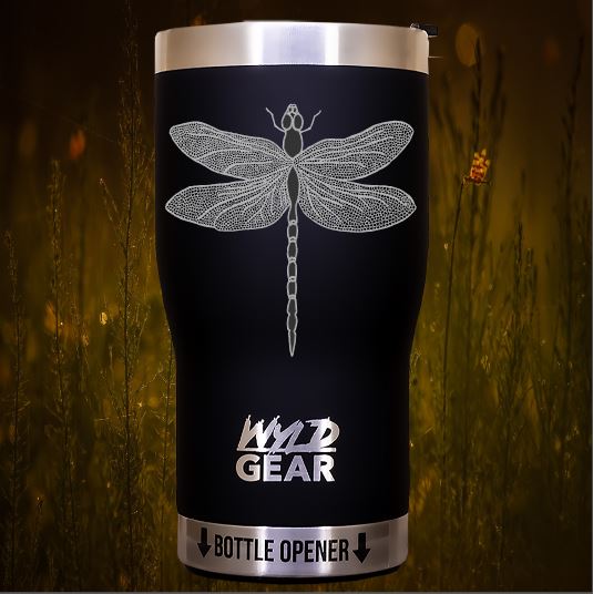 Dragon Fly Custom Engraved Tumbler or Bottle