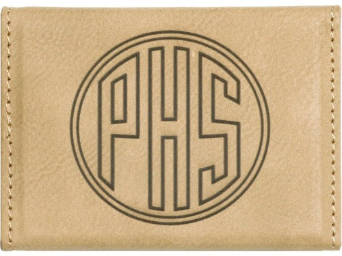 Leatherette Hard Business Card Holder
