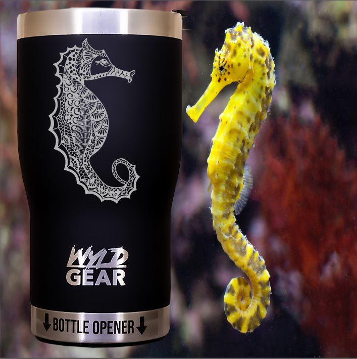 Seahorse Custom Engraved Tumbler or Bottle