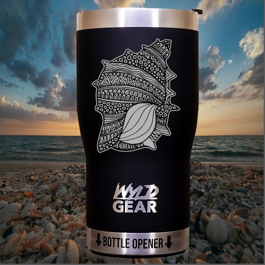 Seashell Custom Engraved Tumbler or Bottle