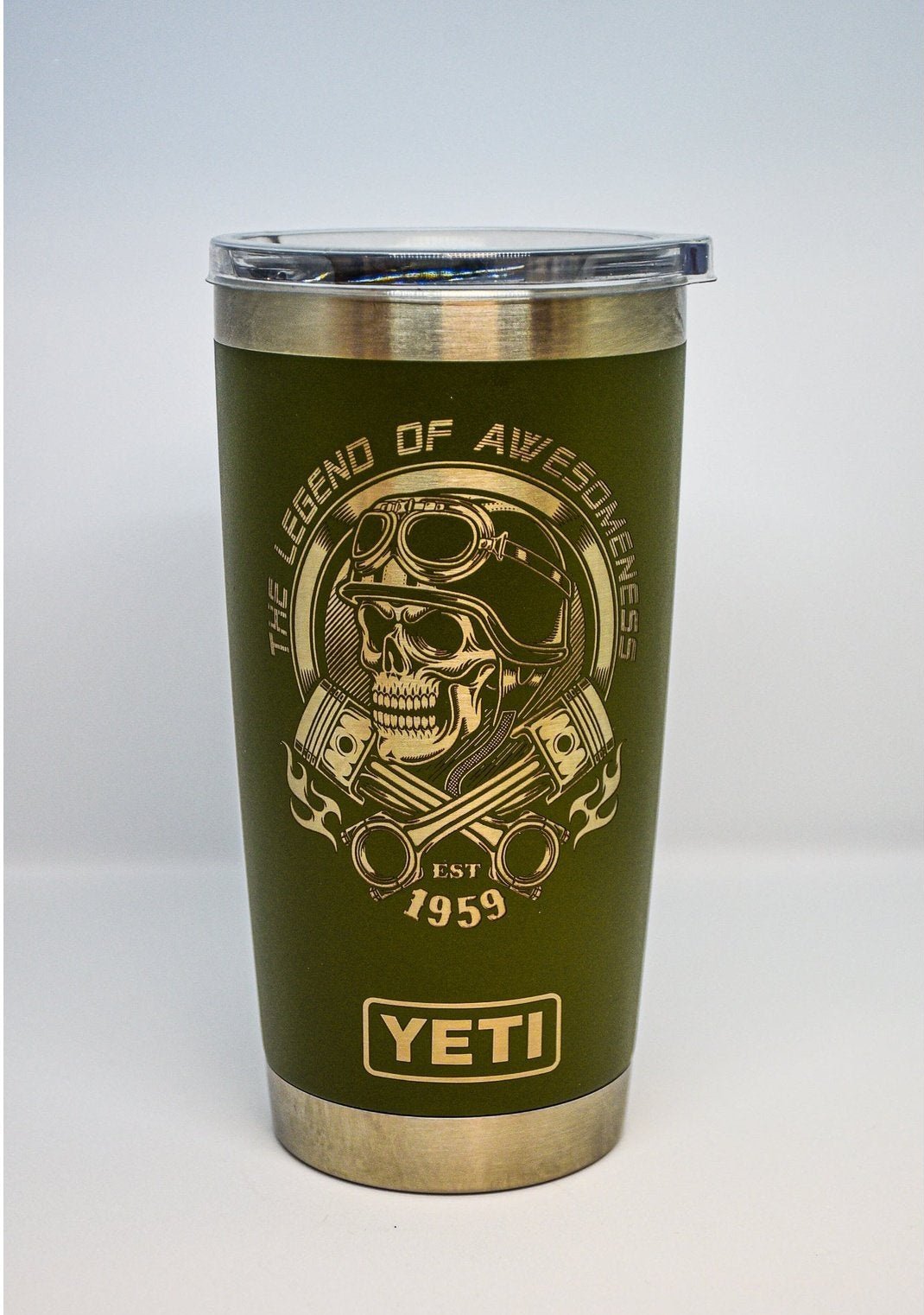Legend of Awesomeness Custom Engraved Tumbler or Bottle