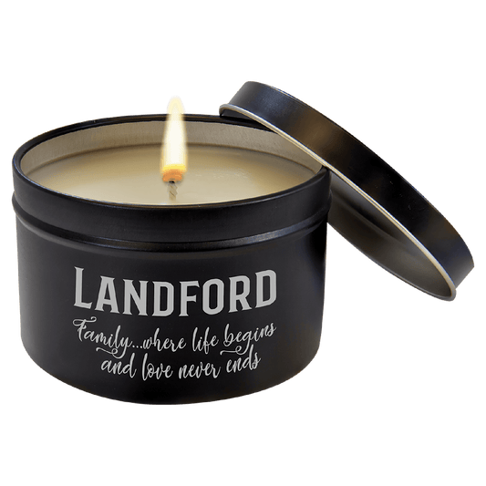 Personalized Tin Candle