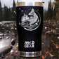 Trout with Rod Custom Engraved Tumbler or Bottle